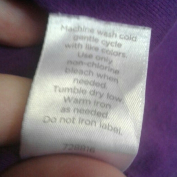 JCPenney's Long Sleeve Purple Top, Size XL - Picture 7 of 8